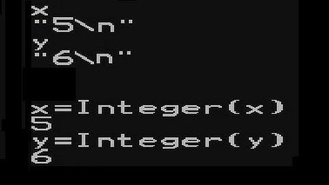 Ruby gets, addition, type conversion