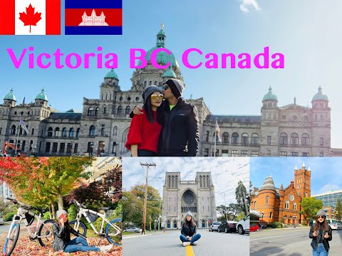 Victoria city BC Canada / BC Ferries / Downtown Victoria tour  ដំណើរកំសាន្ត នៅក្រុង Victoria city