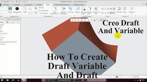 Creo - Draft And Variable Draft | CATIA V5 | EME Technologies