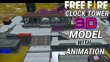 Free Fire Clock Tower 3D model in Prisma 3d CONFIGURATION Perfecta para Samsung A3,A5,A6,A7,J2,J5,