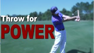 Throw the Club Head at the Golf Ball for More POWER!