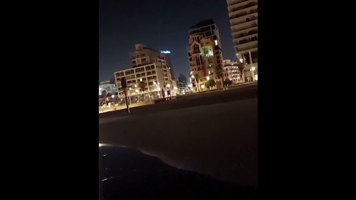 "أطلقت من اليمن".. لحظة انفجار المسيّرة في تل أبيب