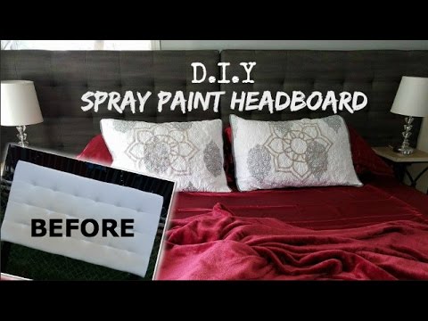 Can You Spray Paint Fabric Headboard 
