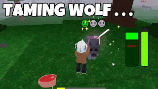 How To TAME WOLF in 99 nights in the forest Roblox