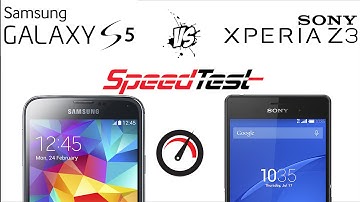 Sony Xperia Z3 vs Samsung Galaxy S5 - Speed Test (4K)