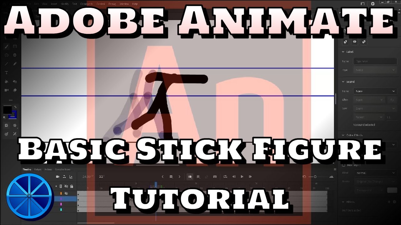 Basic stick figure tutorial - Adobe Animate - YouTube