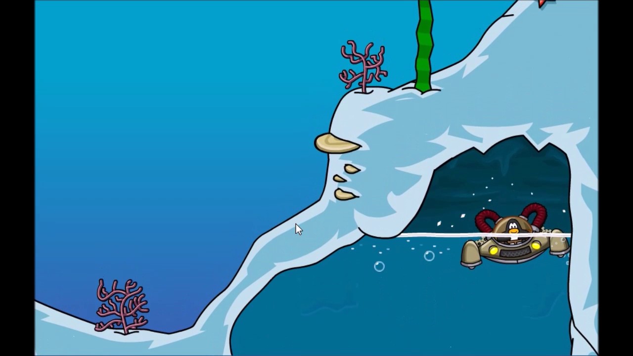 Club Penguin Aqua Grabber Clam Waters Gameplay