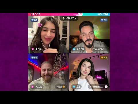 لايف صفاء مع أليكس الحب يتطاير صفاء خجلانة من أليكس