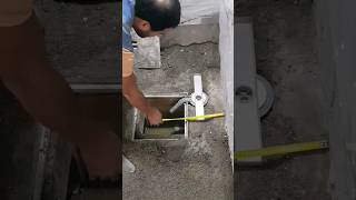 Installing a drain in preparation for installing a shower stall #diy #construction #ceramics #stone
