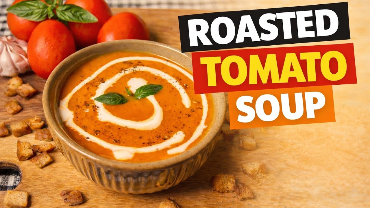 Roasted Tomato Soup Recipe | Easy Veg Soup |Healthy Soup Recipe| Reel to Meal 