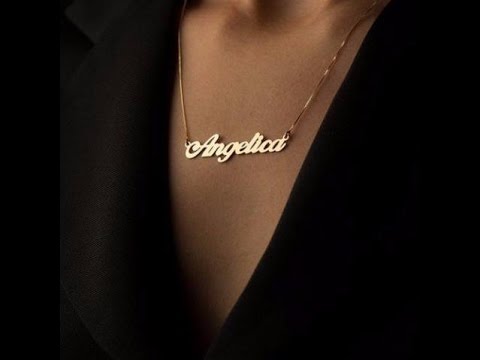 Colar Feminino Nome Personalizado de Ouro 18k - Naipe de Ouro - Joalheria -  YouTube