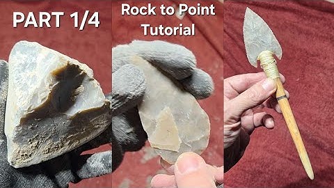 2289 - Part 1/4 - Tutorial - Rock to Point Challenge #flintknapping 
