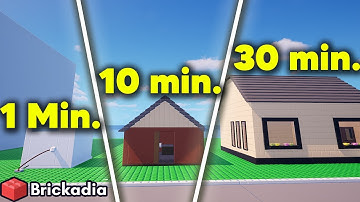 1 Minute vs 10 Minutes vs 30 Minutes – Brickadia House Build Challenge