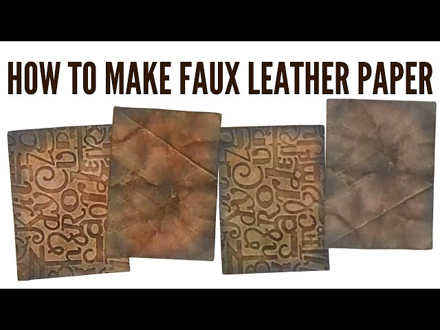 HOW TO make a Faux Leather Notebook or Journal