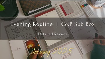 The Evening Routine Box | January 2025 Sub Box Review + Practical Uses | Cloth & Paper