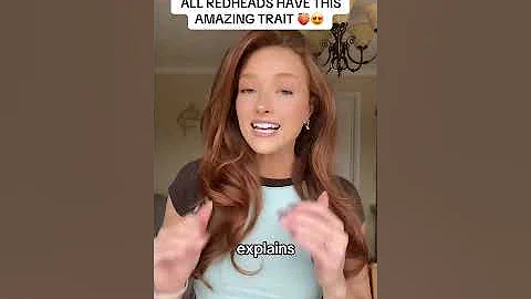 ALL REDHEADS HAVE THIS AMAZING TRAIT! #fyp #redhead #evolution #ginger #glutes