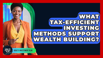 What Tax-Efficient Investing Methods Support Wealth Building? | Adults Investment Plan News