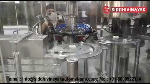 Bottle Rinsing, Filling and Capping Machine - RFC Machine