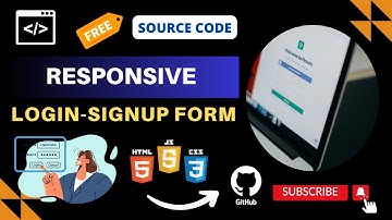 Day 20 | Responsive Login - SignUp  Using HTML CSS & JS Free Source Code | Link in the Description |