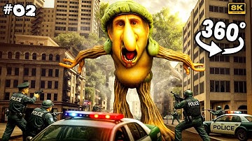 360° VR Video Brainrot | Brr Brr Patapim EAT Police | Scary Animation Film