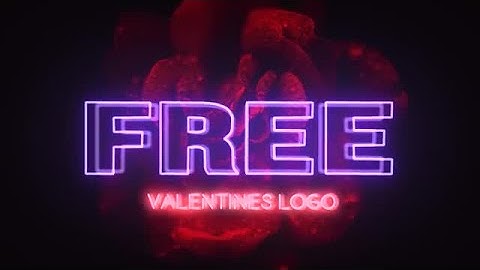 Valentine Neon Logo After Effects Templates