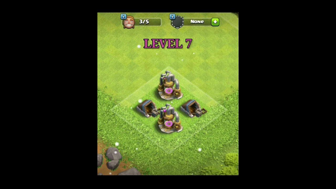 Gold mine and Elixer collector upgrading to max level in clash of clans coc clashofclans YouTube