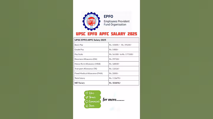 UPSC EPFO APFC SALARY 2025 #upsc #upscepfo2025 #salaryslip #salary #epfoapfc #epfo #apfc