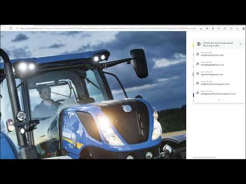 MyNew Holland™ - Registering on the MyNew Holland Website