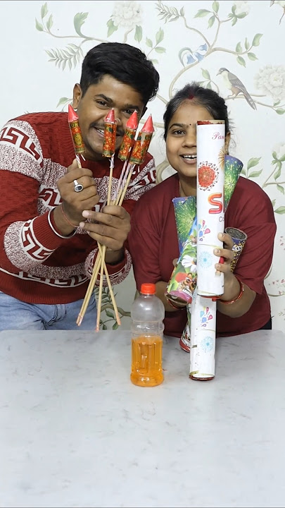 Which 1 Fly High😲Rocket v/s Skyshot 💥🤪 #shorts #trendingshorts #crackers #fireworks #short