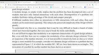 Software Design: Coupling, Modularity and Layered Approach