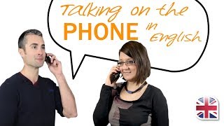 Talking on the Phone in English - English Phone Vocabulary Lesson