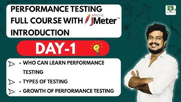 DAY - 1 | Performance Testing Full Course with J-Meter -  [Introduction] | By Veda Technologies