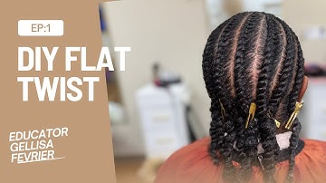 How to Flat Twist Natural Hair  #naturalhaircare #flattwists #naturalhair