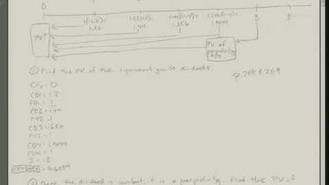 Solving for the price of a non constant growth stock that becomes a perpetuity