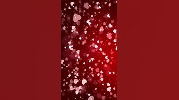 #Abstract Red Shiny Heart #Shape Bokeh lights Glitter #Particles Loop Background Animation.