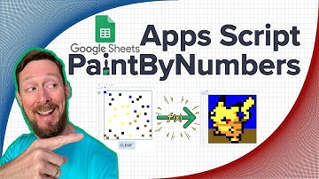 Google Apps Script Tutorial - Create a Paint by Numbers Spreadsheet