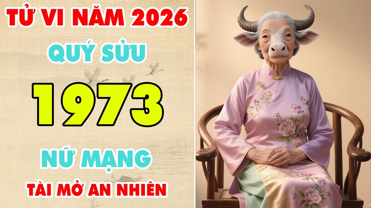 Vận Trình Năm 2026 Quý Sửu 1973 Nữ Mạng: Phúc Lành Lan Rộng, Lộc Giữ Hòa Khí, Tài Độ Ổn Định.