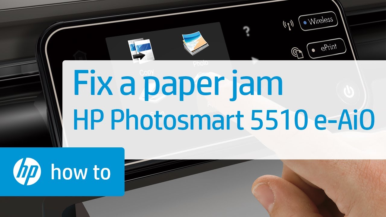 Fixing a Paper Jam - HP Photosmart 5510 e-All-in-One ...