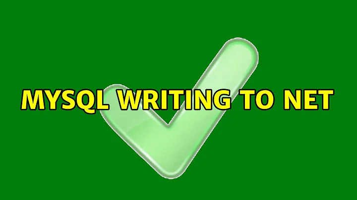 MySQL writing to net