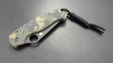 Spyderco Deployment Methods - How to middle finger flick a Paramilitary 2