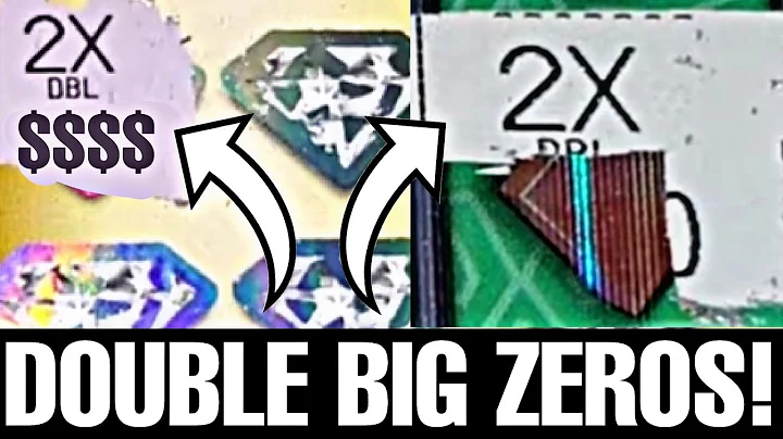 DOUBLE BIG ZEROS! $50 and $100 lottery ticket WINS!