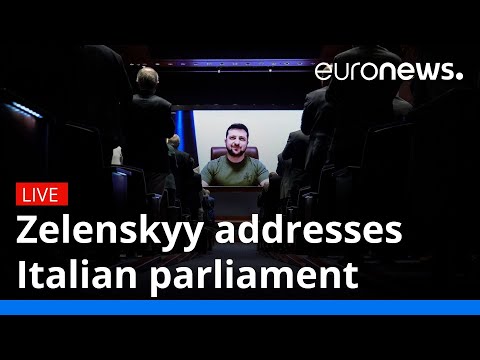 Zelenskyy addresses Italian parliament