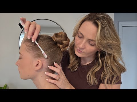 ASMR Perfectionist Clean Girl High Braided Bun | Mini Combing, Hair Wax & Final Touches