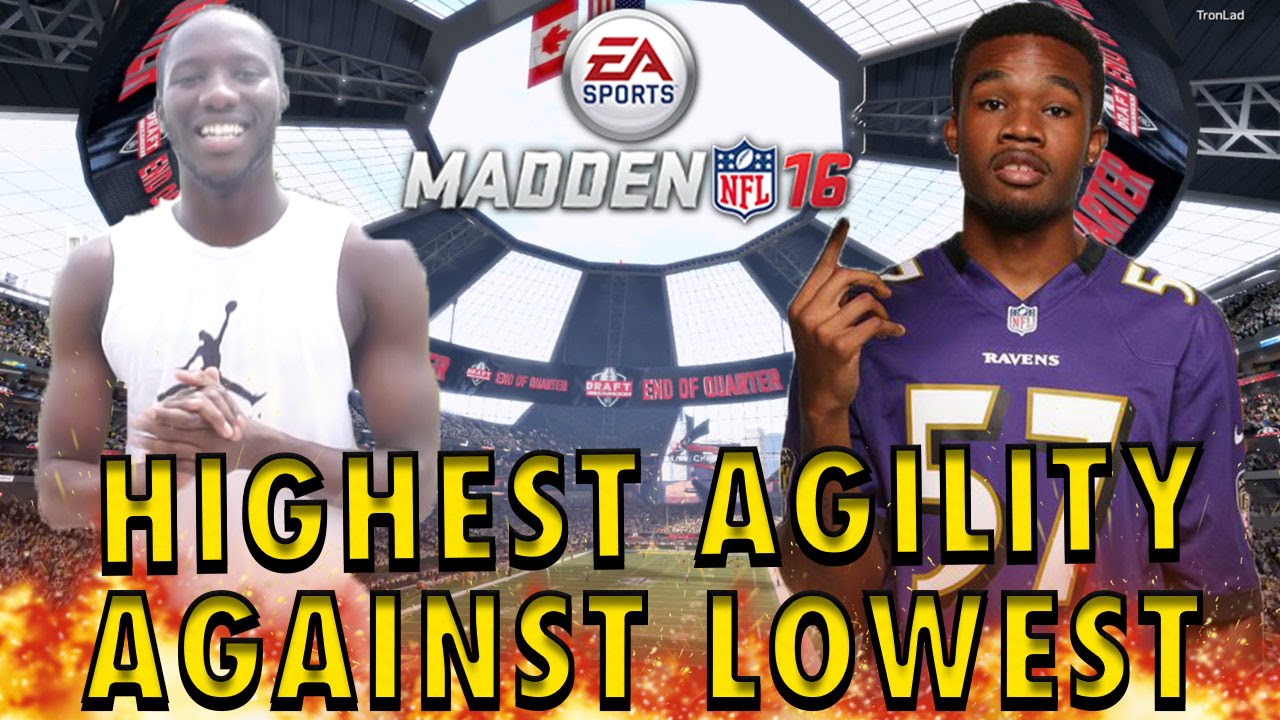 EPIC HIGHEST AGILITY AGAINST LOWEST AGILITY!!! Madden 16 Draft