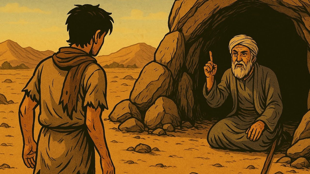 قصة الشاب الفقير الذي طردوه من القرية فذهب لصحراء والتقى بشيخ غير حياته