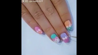 ★e nail DIY Nail Art★CBK甜心寶貝組 愛心蝴蝶結