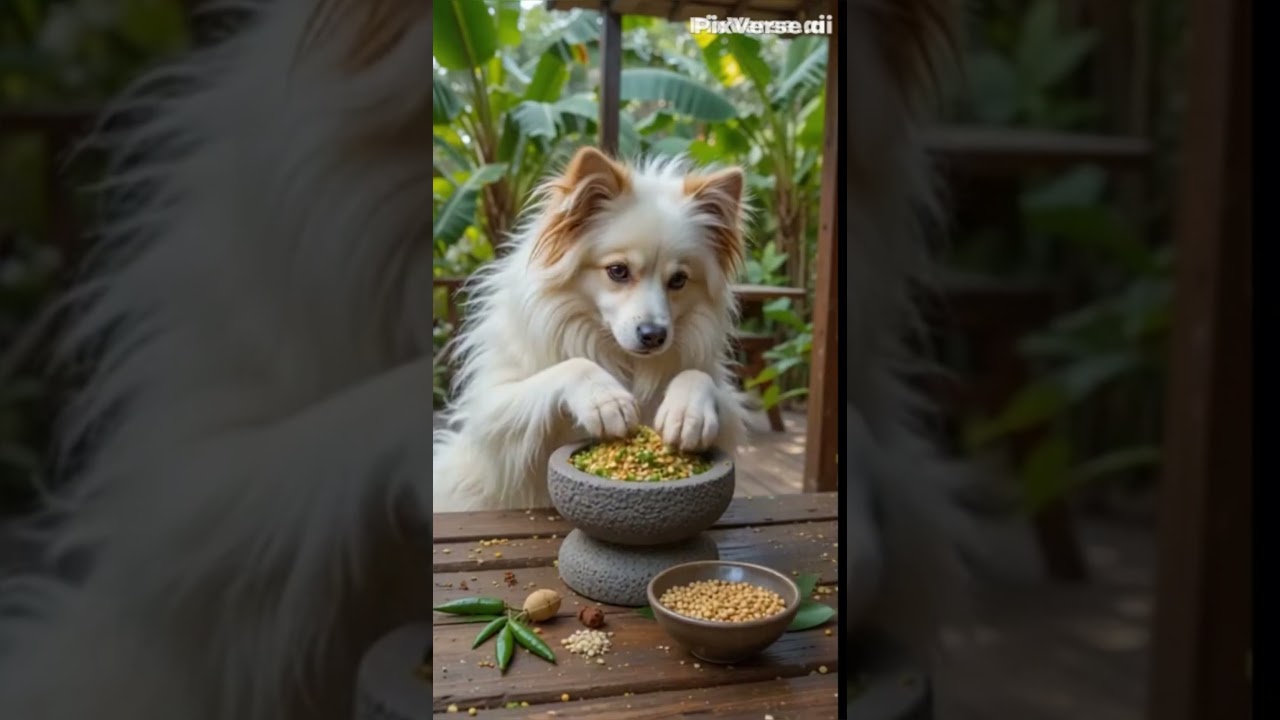 Cute Dog Makes Dosa with Sambar & Chutney!  