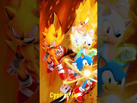 Fleetway Super Sonic Vs Sonic’s Forms | #sonicthehedgehog #viral #shorts