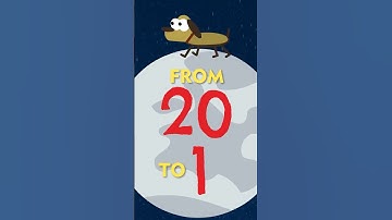 Counting Down With A Space Dog: 20 To 1 Practice Song! #mathsong #mathforkids #countingdown