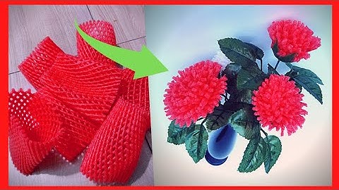 Cách Làm Hoa Bằng Bọc Xốp Hoa Quả || THẢO NGUYÊN HANDMADE